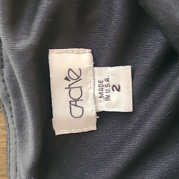 Cashe' Black One Shoulder Party Dress size 2 - Picture 6 of 11